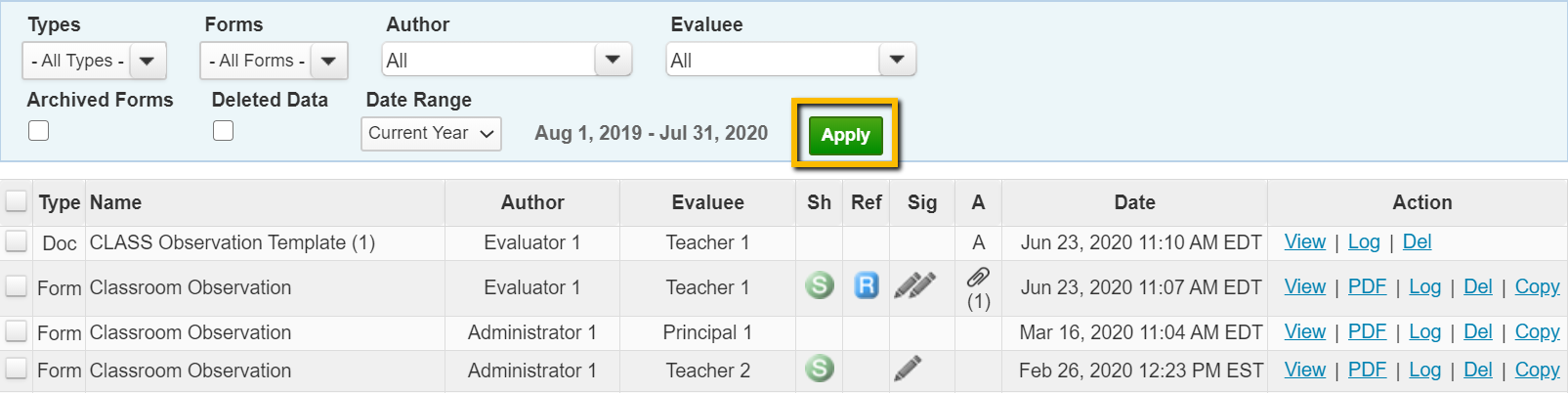 Copying a Form in Data Explorer