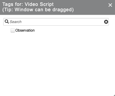 Video Observation