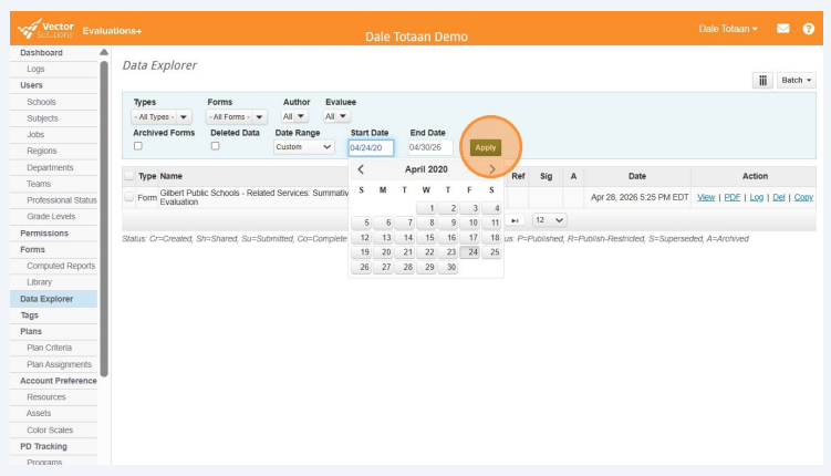 How to Export User Data, Reports, Evaluation Forms, and Files