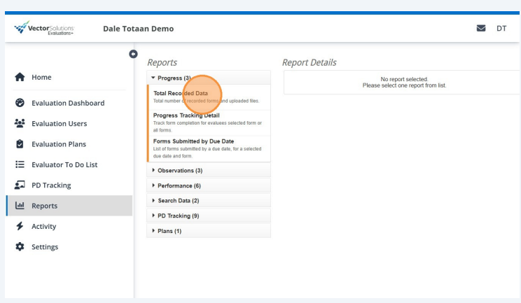How to Export User Data, Reports, Evaluation Forms, and Files